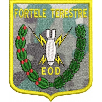 ECUSON / EMBLEMA - FORTELE TERESTRE EOD COMBAT